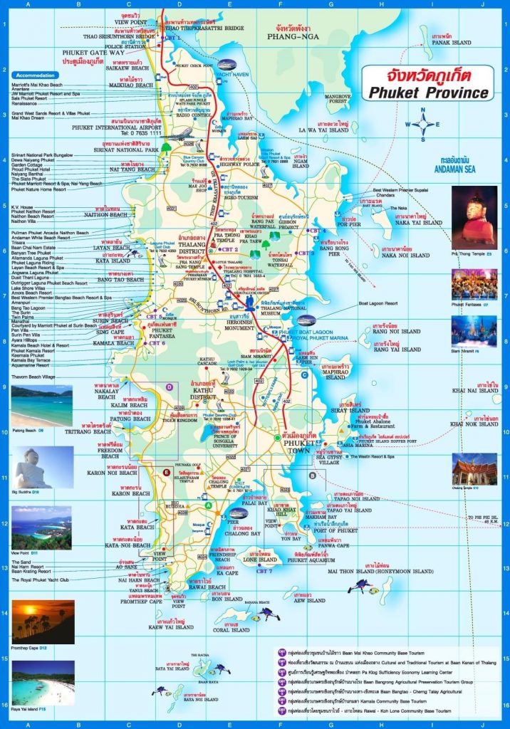 phuket tourist map