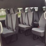 13 seats Toyota van inside