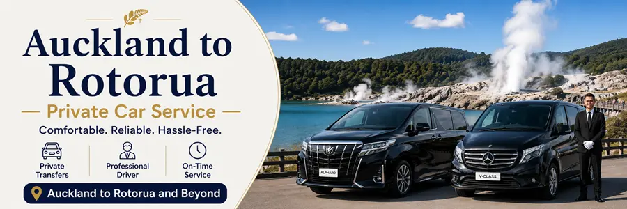 Auckland to Rotorua Private Car Service