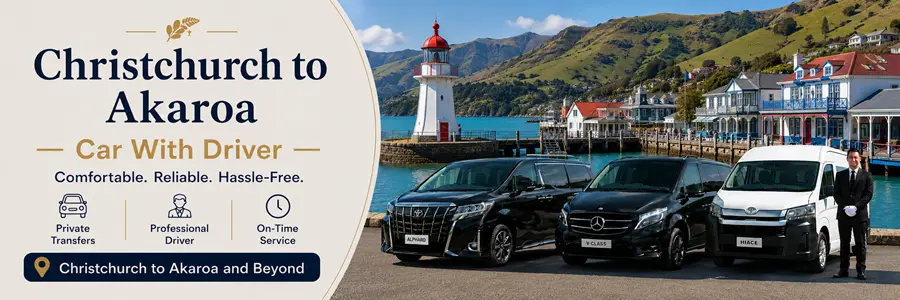 Christchurch to Akaroa Car With Driver