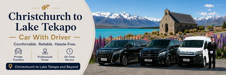 Christchurch to Lake Tekapo Car With Driver
